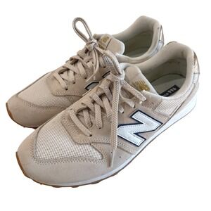 New Balance 996 Sneakers Women's Size 9‎ Athletic Shoes Cream Beige Gold Casual